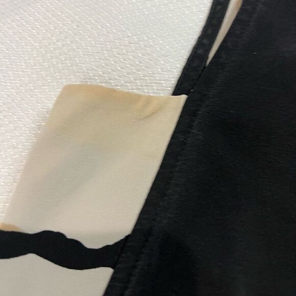 Derek Lam 10 Crosby Black White Cream Striped Shift Dress - Picture 6 of 8